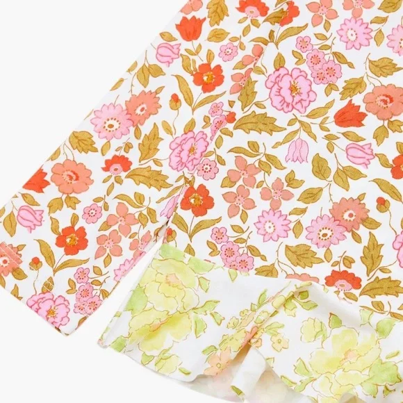 ZIMMERMANN Floral Ruffle Rashguard Top - Girl’s Size 4 - New With Tags